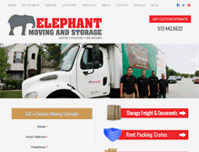 Tablet Screenshot of elephantmovingandstorage.com